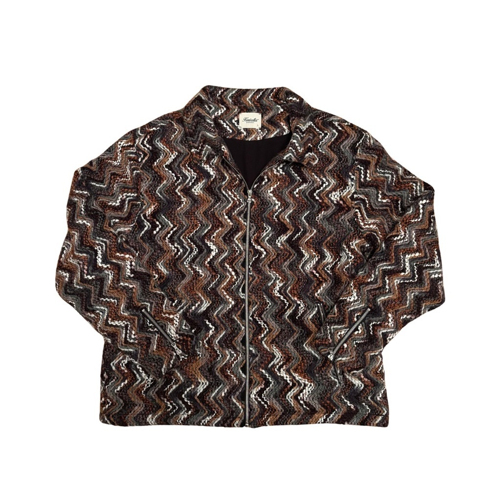 Kuwalla Montréal Zigzag Knit Patterned Jacket